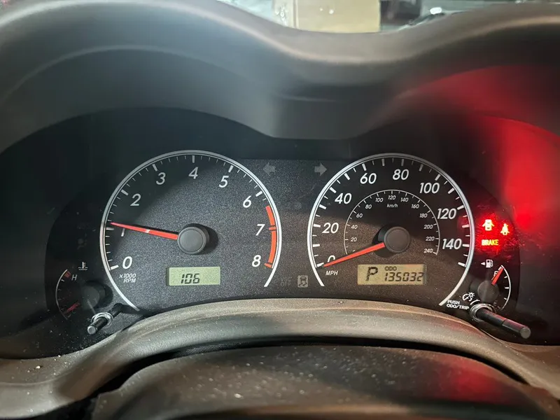 Dashboard check after service