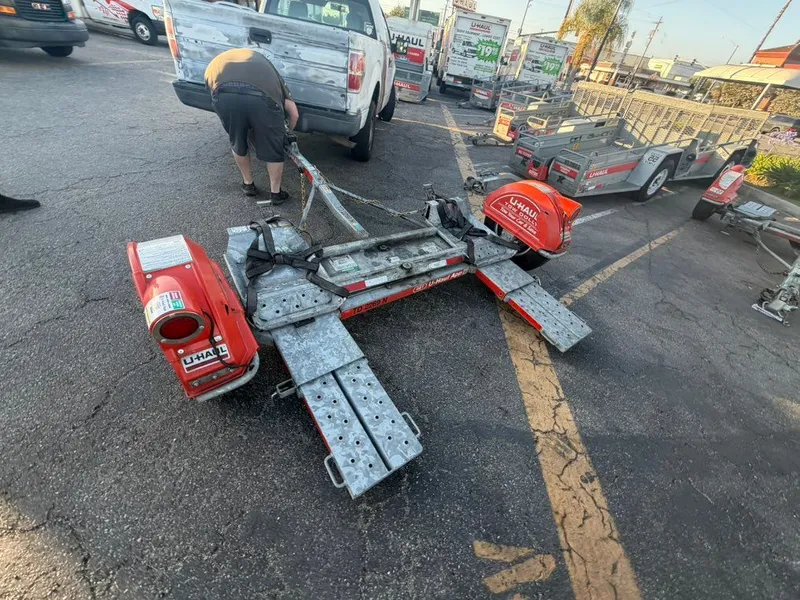 On-site job in a parking lot